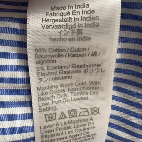 J.Crew Blue White Striped Sleeveless Tiered Midi Dress Women's Size 12 NWT - Picture 8 of 11